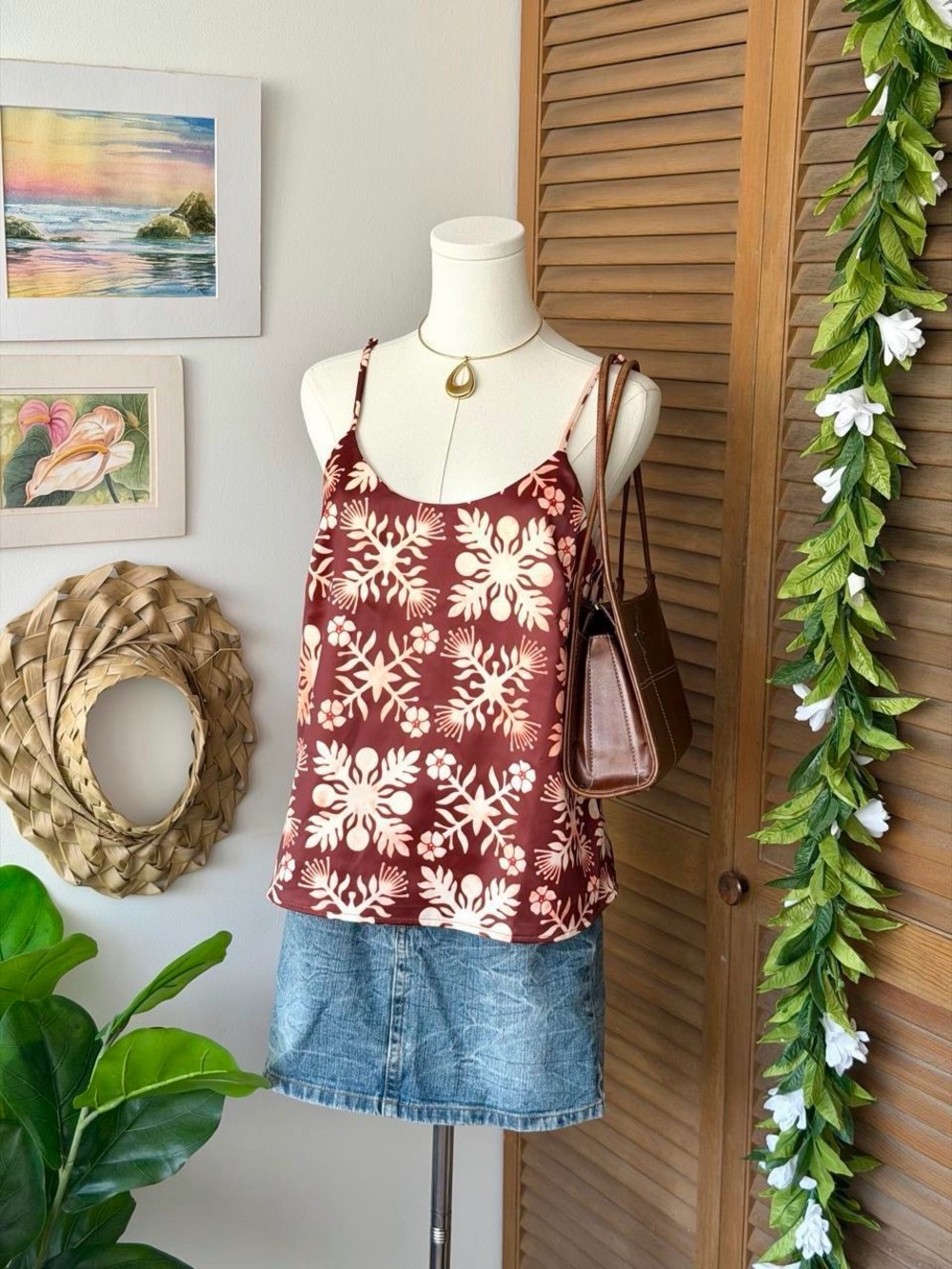 Hina's Treasures Hawaiian Quilt Tank Top